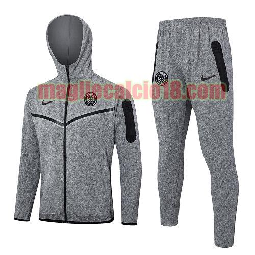 giacche calcio paris saint germain 2024-2025 grigio 01 completo