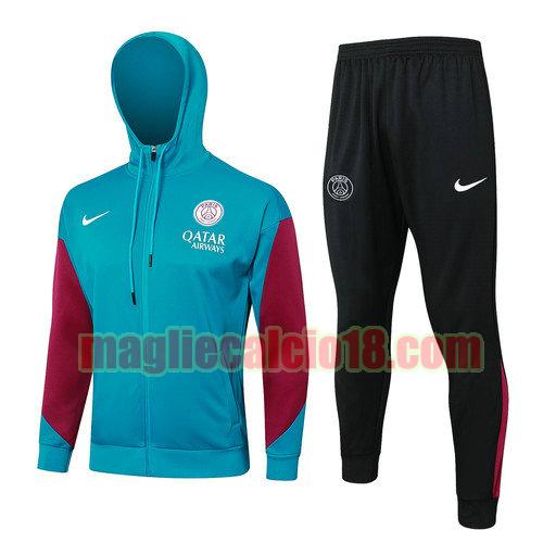 giacche calcio paris saint germain 2024-2025 verde scuro completo