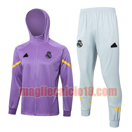 giacche calcio real madrid 2024-2025 viola completo