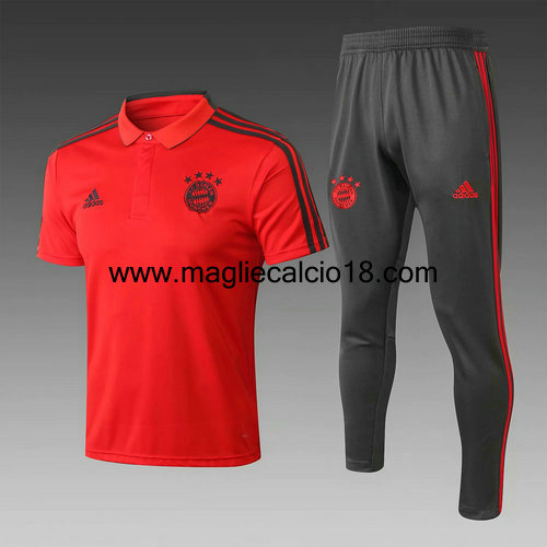 maglia Polo bayern munich 2018-2019 rosso