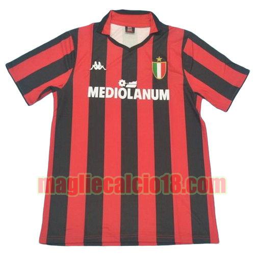 maglia ac milan 1988 prima divisa manica corta--