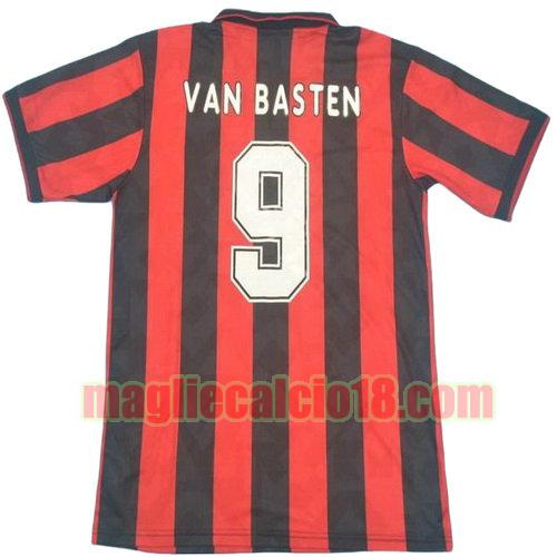 maglia ac milan 1993-1994 prima divisa van basten 9--