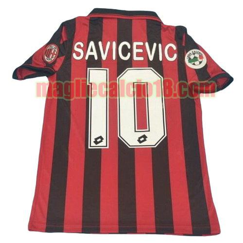 maglia ac milan 1996 prima divisa savicevic 10
