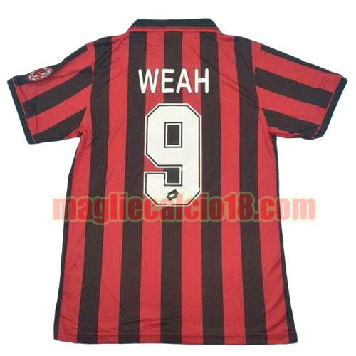 maglia ac milan 1996 prima divisa weah 9