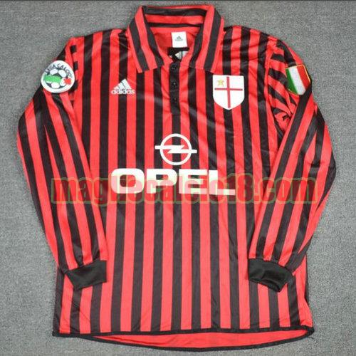 maglia ac milan 1999-2000 prima divisa manica lunga