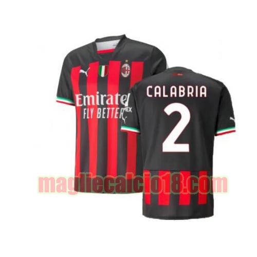 maglia ac milan 2022-2023 prima calabria 2