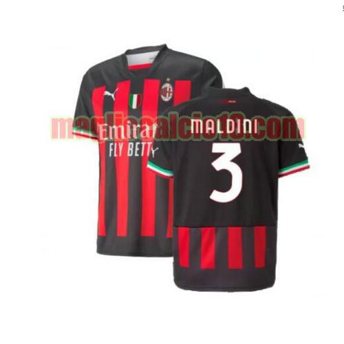maglia ac milan 2022-2023 prima kids) (maldini 3
