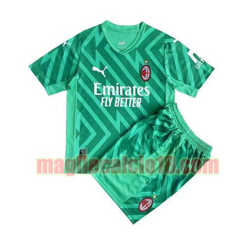 maglia ac milan 2023-2024 verde bambino portiere