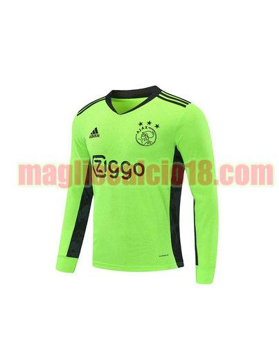 maglia afc ajax 2020-2021 portiere verde manica lunga