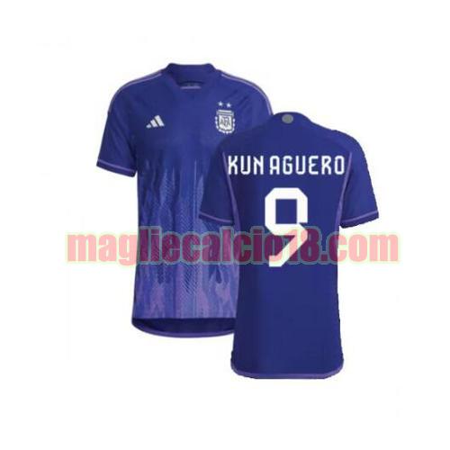 maglia argentina 2022 seconda kun aguero 9