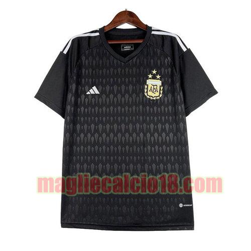 maglia argentina 2023-2024 nero thailandia portiere