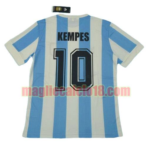 maglia argentina coppa del mondo 1978 prima divisa kempes 10