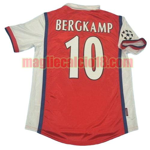 maglia arsenal 1998 prima divisa bergkamp 10