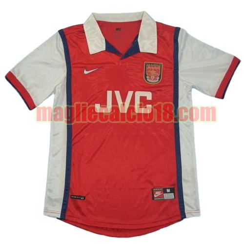 maglia arsenal 1998 prima divisa manica corta