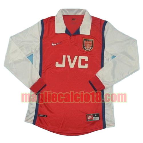 maglia arsenal 1998 prima divisa manica lunga