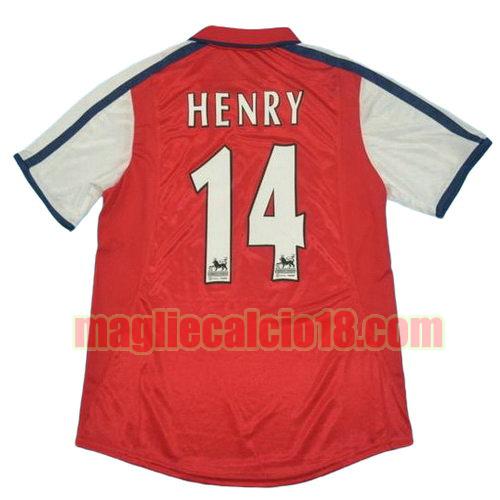 maglia arsenal 2000 prima divisa henry 14