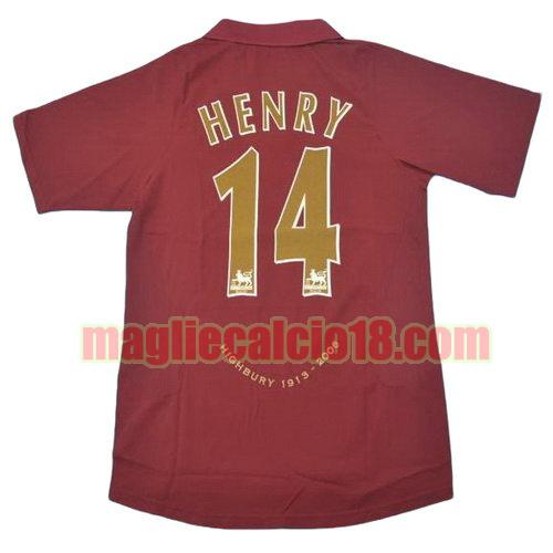 maglia arsenal 2005-2006 prima divisa henry 14