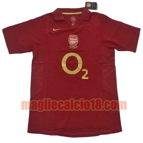 maglia arsenal 2005-2006 prima divisa manica corta