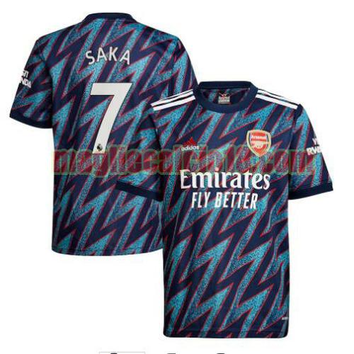 maglia arsenal 2021-2022 terza saka 7