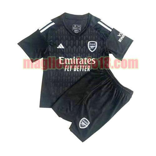 maglia arsenal 2023-2024 nero bambino portiere