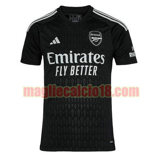 maglia arsenal 2023-2024 nero thailandia portiere