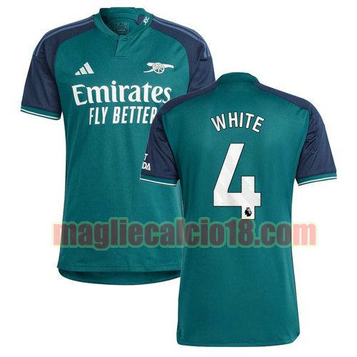 maglia arsenal 2023-2024 white 4 terza