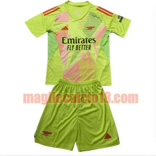 maglia arsenal 2024-2025 bambino giallo portiere