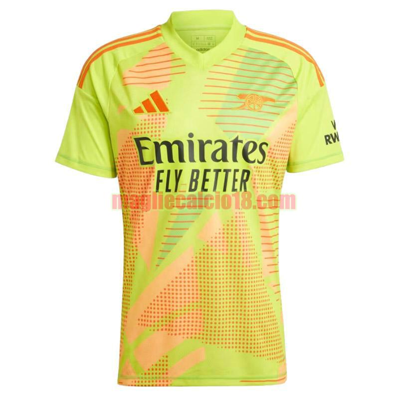 maglia arsenal 2024-2025 giallo thailandia portiere