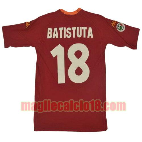 maglia as roma 2000-2001 prima divisa batistuta 18