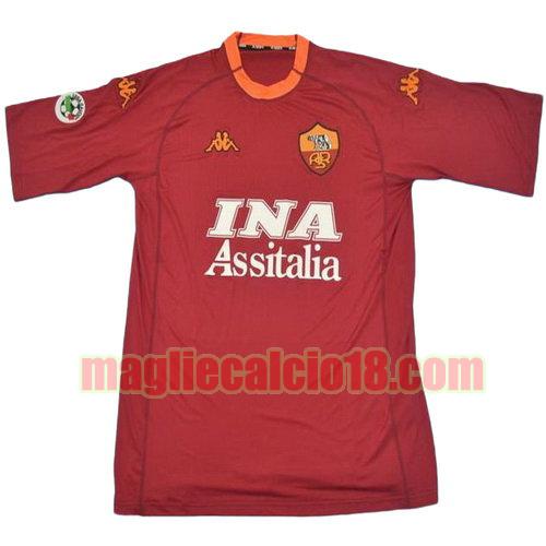 maglia as roma 2000-2001 prima divisa manica corta