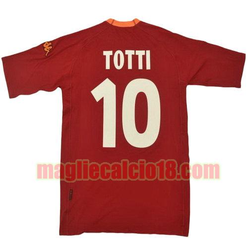 maglia as roma 2000-2001 prima divisa totti 10