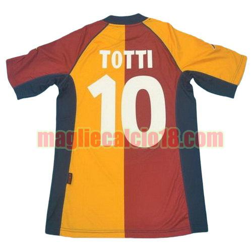 maglia as roma 2001-2002 prima divisa totti 10