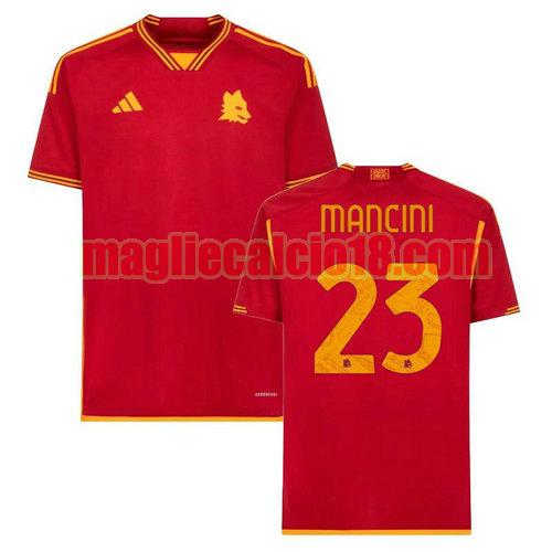 maglia as roma 2023-2024 mancini 23 prima