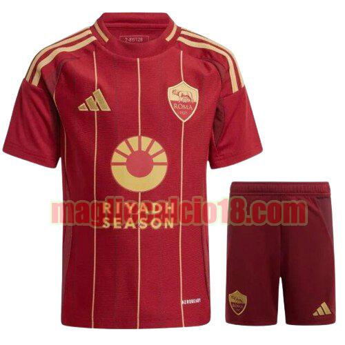 maglia as roma 2024-2025 bambino prima