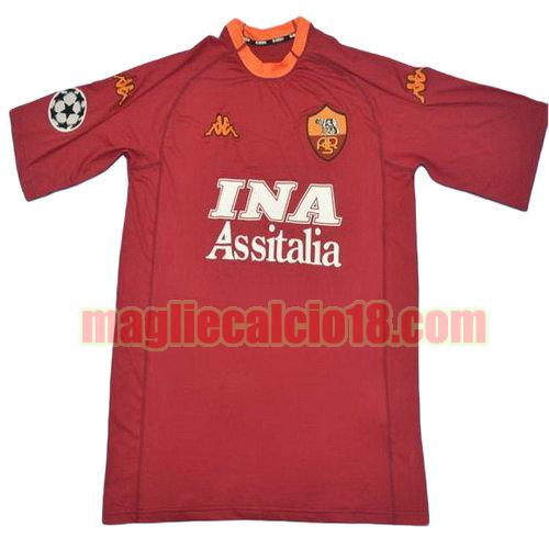 maglia as roma lega 2000-2001 prima divisa manica corta