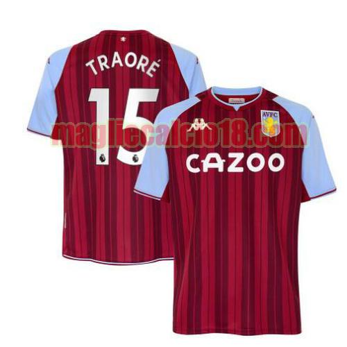 maglia aston villa 2021-2022 prima traore 15