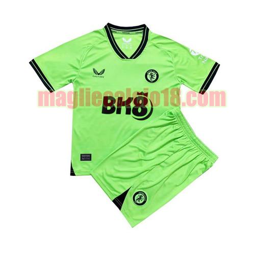 maglia aston villa 2023-2024 bambino verde portiere