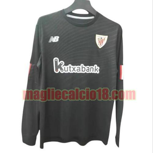 maglia athletic bilbao 2022-2023 portiere maniche lunghe nero bianco