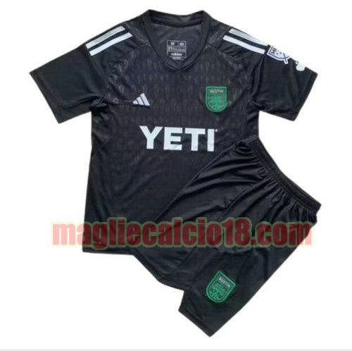 maglia austin fc 2023-2024 nero bambino poco prezzo portiere