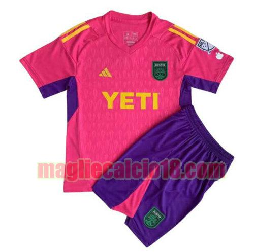 maglia austin fc 2023-2024 rosa bambino poco prezzo portiere