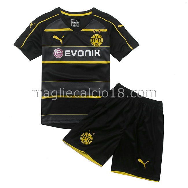 seconda maglia borussia dortmund bambino 2016-2017