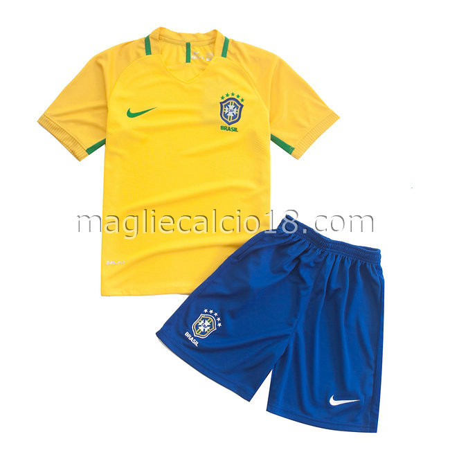 prima maglia brasile bambino 2016-2017