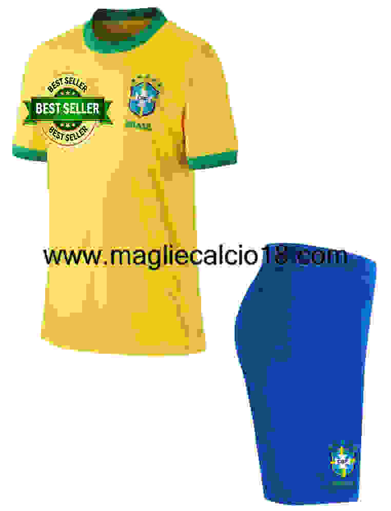 prima maglia brasile bambino 2020-2021
