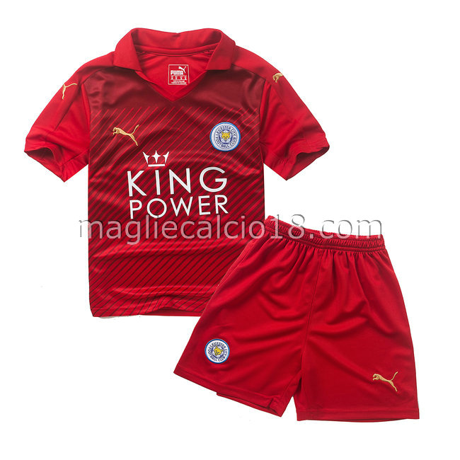 seconda maglia leicester city bambino 2016-2017