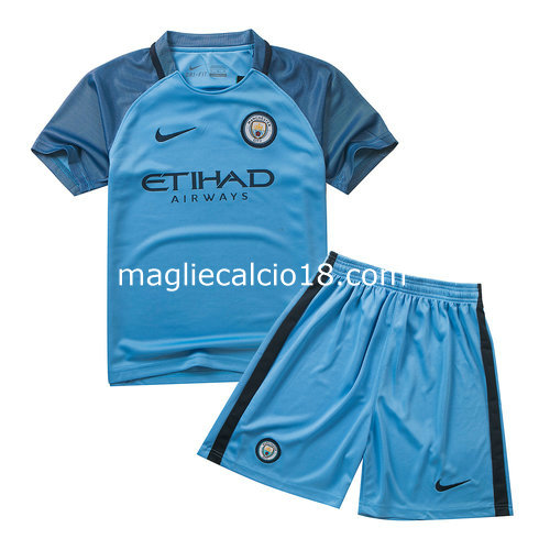 prima maglia manchester city bambino 2016-2017