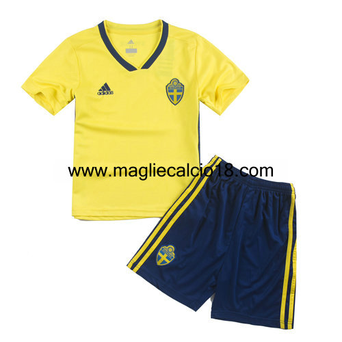 prima maglia svezia bambino 2018-2018
