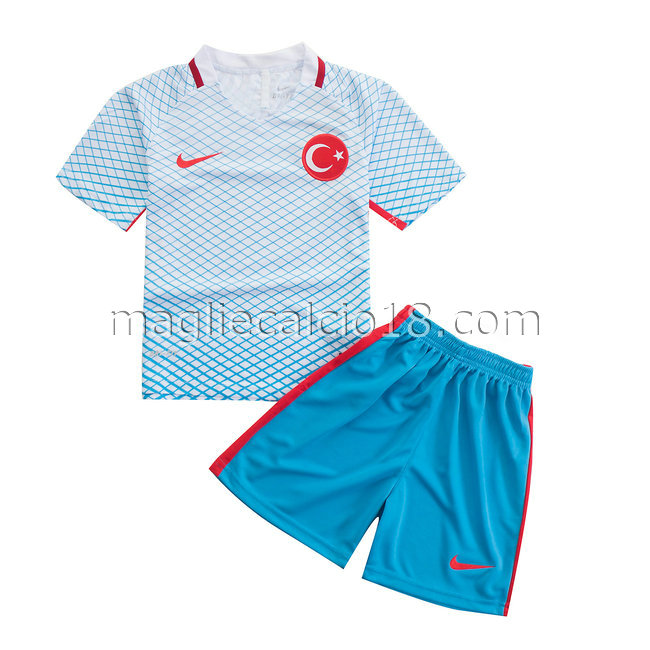 seconda maglia turchia bambino 2016-2017