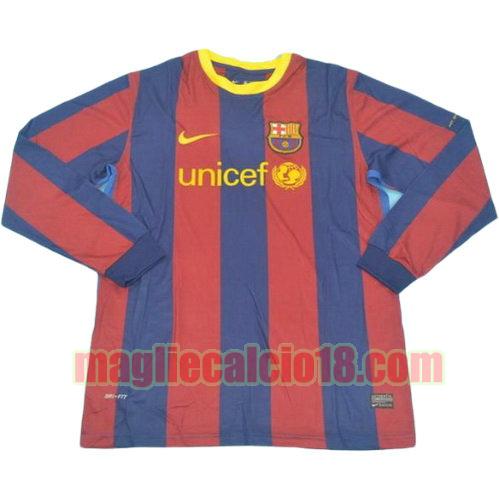 maglia barcellona 2010-2011 prima divisa manica lunga