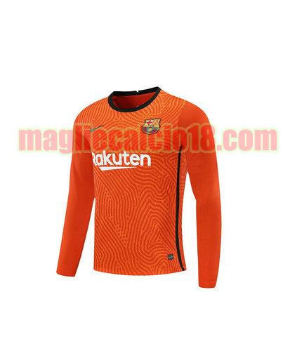 maglia barcellona 2020-2021 portiere arancia manica lunga