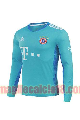 maglia bayern munich 2020-2021 portiere blu manica lunga